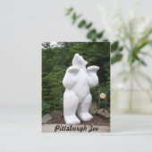 Polar Beer Statue Briefkaart (Staand voorkant)