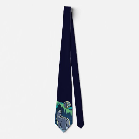 Polar Beer Stropdassen Wildlife Art Stropdas Beer  (Voorkant)