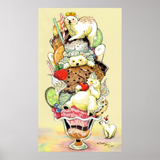 Polar Beer Sundae Dream Deluxe Poster (Voorkant)