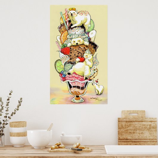 Polar Beer Sundae Dream Deluxe Poster (Keuken)
