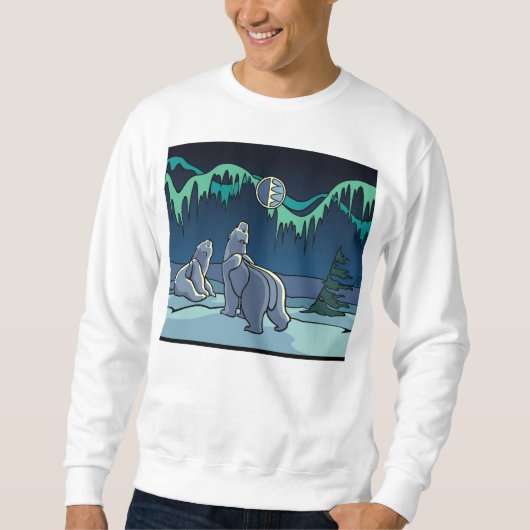 Polar Beer Sweatshirt Wildlife Art Unisex Shirt (Voorkant)