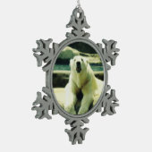 Polar Beer Tin Sneeuwvlok Ornament (Links)