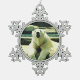 Polar Beer Tin Sneeuwvlok Ornament