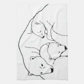 Polar Beer Towel moeder en Beer Tea Towel Theedoek (Verticaal)
