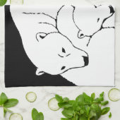 Polar Beer Towel moeder en Beer Tea Towel Theedoek (Gevouwen)