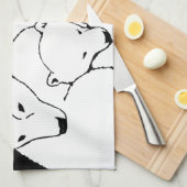 Polar Beer Towel moeder en Beer Tea Towel Theedoek (Quarter Fold)