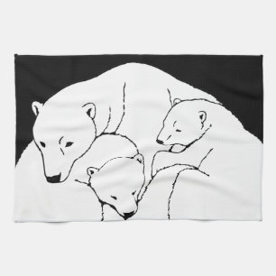 Polar Beer Towel moeder en Beer Tea Towel Theedoek