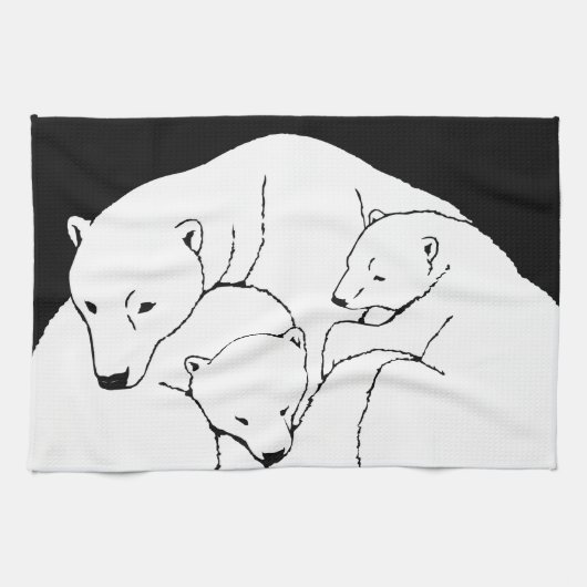 Polar Beer Towel moeder en Beer Tea Towel Theedoek (Horizontaal)