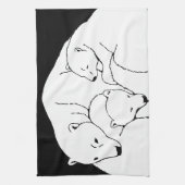 Polar Beer Towel moeder en Beer Tea Towel Theedoek (Verticaal)