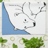 Polar Beer Towel moeder en Beer Tea Towel Theedoek (Gevouwen)