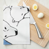 Polar Beer Towel moeder en Beer Tea Towel Theedoek (Quarter Fold)