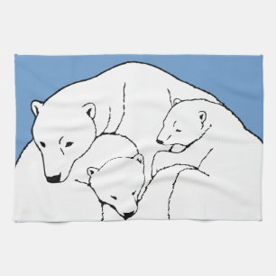 Polar Beer Towel moeder en Beer Tea Towel Theedoek