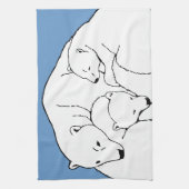 Polar Beer Towel moeder en Beer Tea Towel Theedoek (Verticaal)