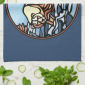 Polar Beer Towel Native Art Beer Tea Towel Gift Theedoek (Gevouwen)