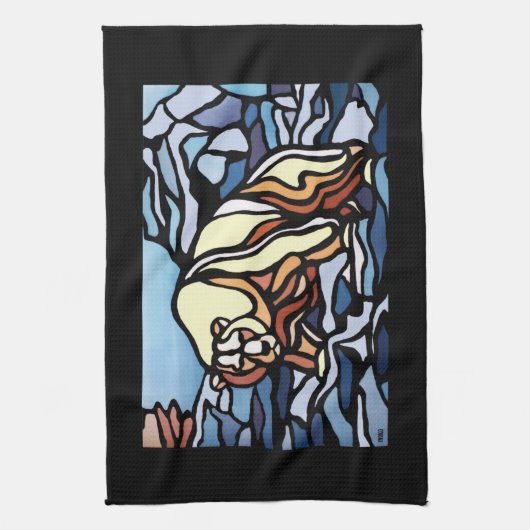 Polar Beer Towel Native Art Beer Tea Towel Gift Theedoek (Verticaal)