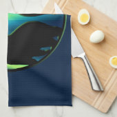 Polar Beer Towel Northern Lights Beer Tea Towel Theedoek (Quarter Fold)