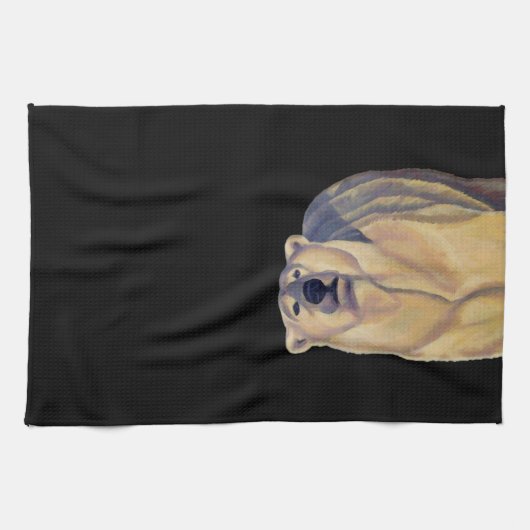 Polar Beer Towel Polar Beer Art Tea Towel Gift Theedoek (Horizontaal)