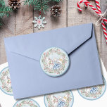 Polar Beer Trio Kerstkrans Ronde Sticker<br><div class="desc">Prachtig Kerst sticker om uw kaarten,  geschenken,  feestgunsten,  en nog veel meer te verbeteren! Ons fantastische trio van polaire beren in een feestelijke kerstkrans.</div>