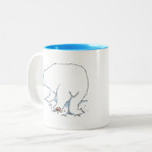 Polar Beer tweekleurige blauwe mok (Voorkant links)