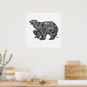Polar Beer Uitdrukkelijk aangepaste Art Print (Keuken)