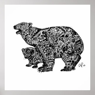 Polar Beer Uitdrukkelijk aangepaste Art Print