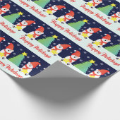 Polar Beer vakantie designer Cadeaupapier (Hoek)