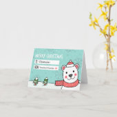 Polar Beer Vakantie Geld Gift Kaart (Gele Bloem)