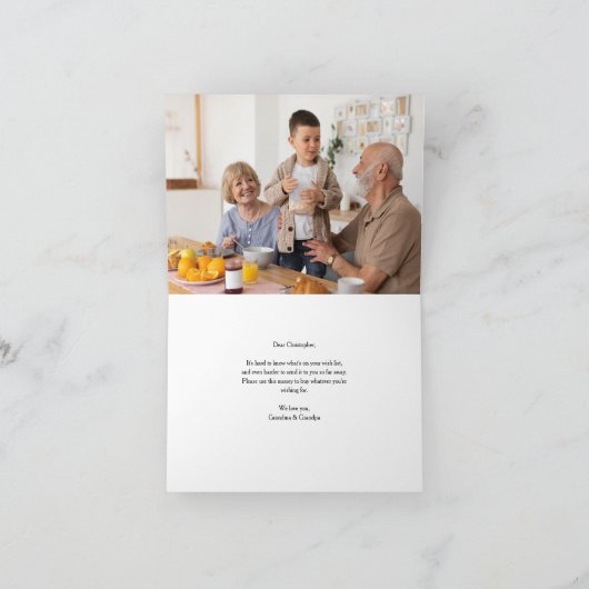 Polar Beer Vakantie Geld Gift Kaart (Binnen)