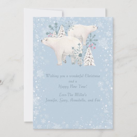 Polar Beer Vakantie Kaart (Voorkant)