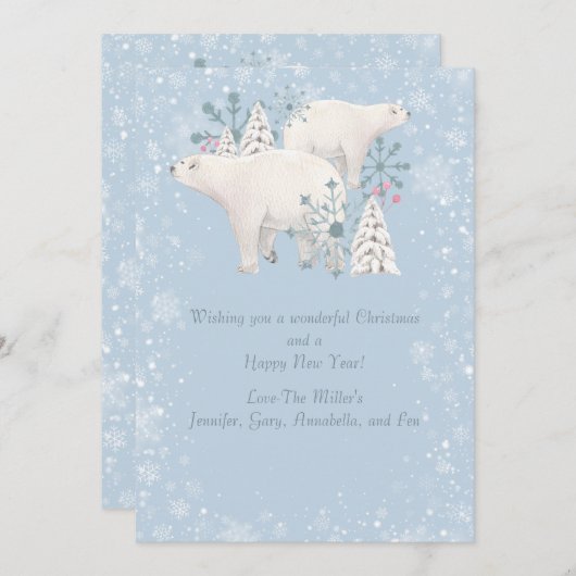 Polar Beer Vakantie Kaart (Voorkant / Achterkant)