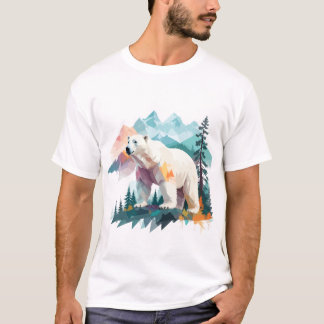Polar Beer Vector Art Animal Majestic Natuur Wild T-shirt
