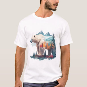 Polar Beer Vector Art Animal Majestic Natuur Wild T-shirt