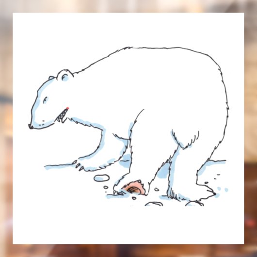 Polar Beer venster vastklampen Raamsticker (Vel 2)