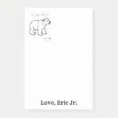 Polar Beer Vis Kleurplaat Post-it Notitie Post-it® Notes (Voorkant)