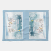 Polar Beer Vrolijk kerstkeukenhanddoek Theedoek (Horizontaal)