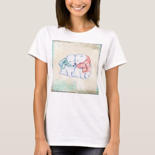 Polar Beer Vrouwen Bella + Canvas Flowy Circle Top (Voorkant)