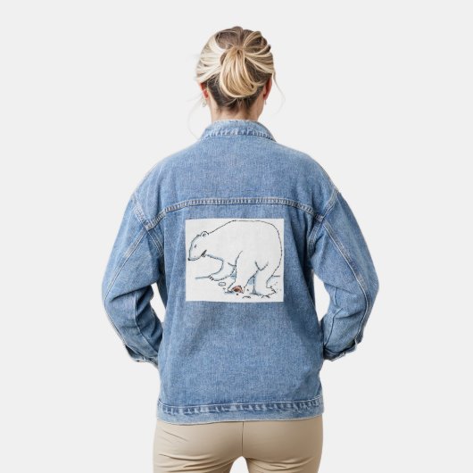 Polar Beer vrouwen denim jas Denim Jacket (Model)