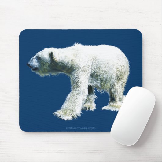 POLAR BEER Walking Wildlife Mousepad Muismat (Met muis)