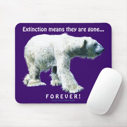 POLAR BEER Walking Wildlife Mousepad Muismat (Met muis)