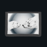 Polar Beer Wallet Baby Art Wallet Giften Drievoud Portemonnee<br><div class="desc">Beer Kunst Wallet Gepersonaliseerd Wildleven Kunstportefeuilles Billfolds Gifts Beer Moeder & Kut Beer Gifts Polar Beer Art Accessoires & Keepsakes Stylish White Beer Art Wallets Arctic Beer Gifts for Men, Women, Kinder prachtige Canadese polaire Beer Moeder & Cub Art Wallets Klik op "Aanpassen" om tekst toe te voegen, Lettertype en...</div>