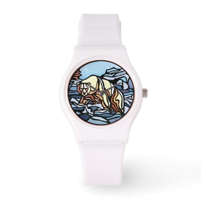 Polar Beer Watch Native Art Beer polshorloge Horloge (Voorkant)