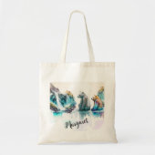 Polar Beer water herfst kleurrijke gepersonaliseer Tote Bag (Voorkant)