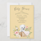 Polar Beer Waterverf Geel Baby shower Kaart (Voorkant)