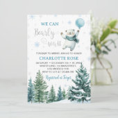 Polar Beer We kunnen nauwelijks wachten op Baby sh Kaart (Staand voorkant)