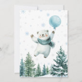 Polar Beer We kunnen nauwelijks wachten op Baby sh Kaart (Achterkant)