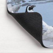 Polar Beer welp & pinguïn beste vrienden Mousepad Muismat (Hoek)