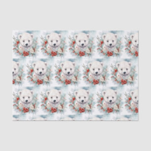 Polar Beer welp Schattige Christmas Baby Animal Tissuepapier
