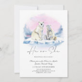 Polar Beer welp winterkerst Geslacht onthullen Kaart (Voorkant)