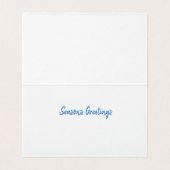 Polar beer & welpen schattig vouwen kerstkaart kaart (Binnenkant ongevouwen)