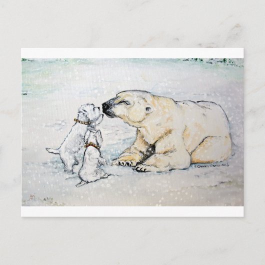 Polar Beer Westies Briefkaart (Voorkant)